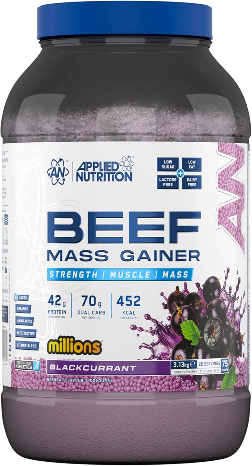 Гейнер Applied Nutrition Beef Mass гаинер Blackcurrant Millions 3130 г