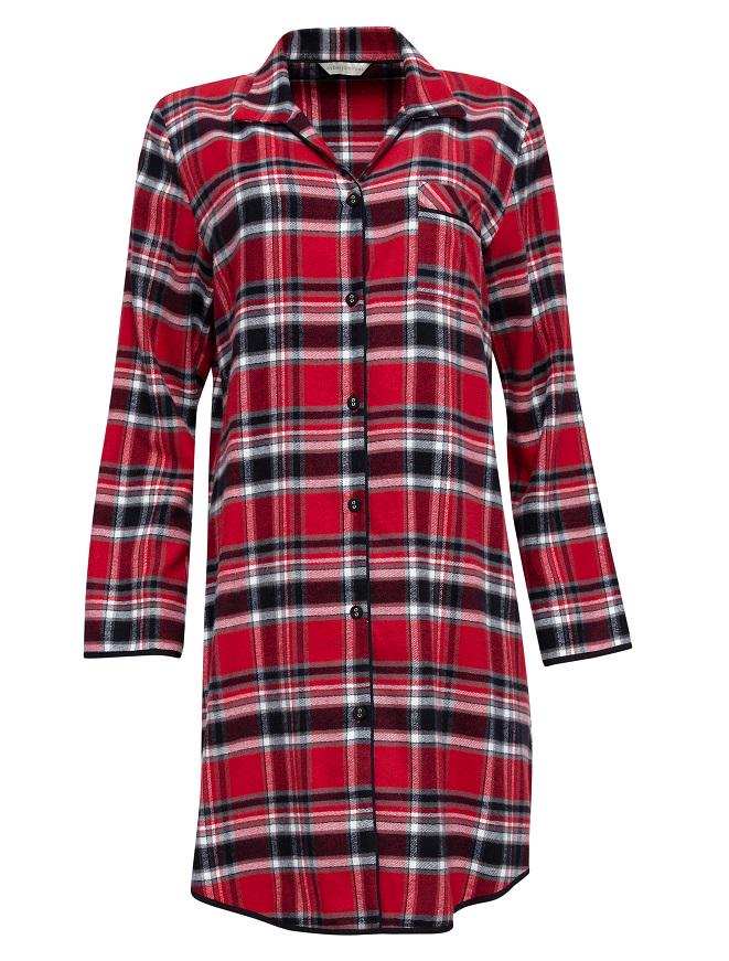 Халат женский CYBERJAMMIES Windsor 9445 в клетку р. 8 XS Красный (5051877410046)