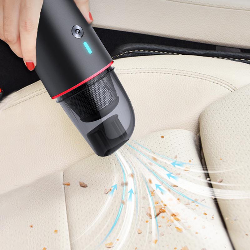 Автомобильный пылесос с аккумулятором Handheld Vacuum Cleaner Черный (nv08-b) - фото 4