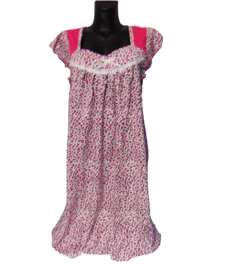Ночная рубашка женская Nature cotton 7101 р. 52 Белый/малиновым (1761819739)