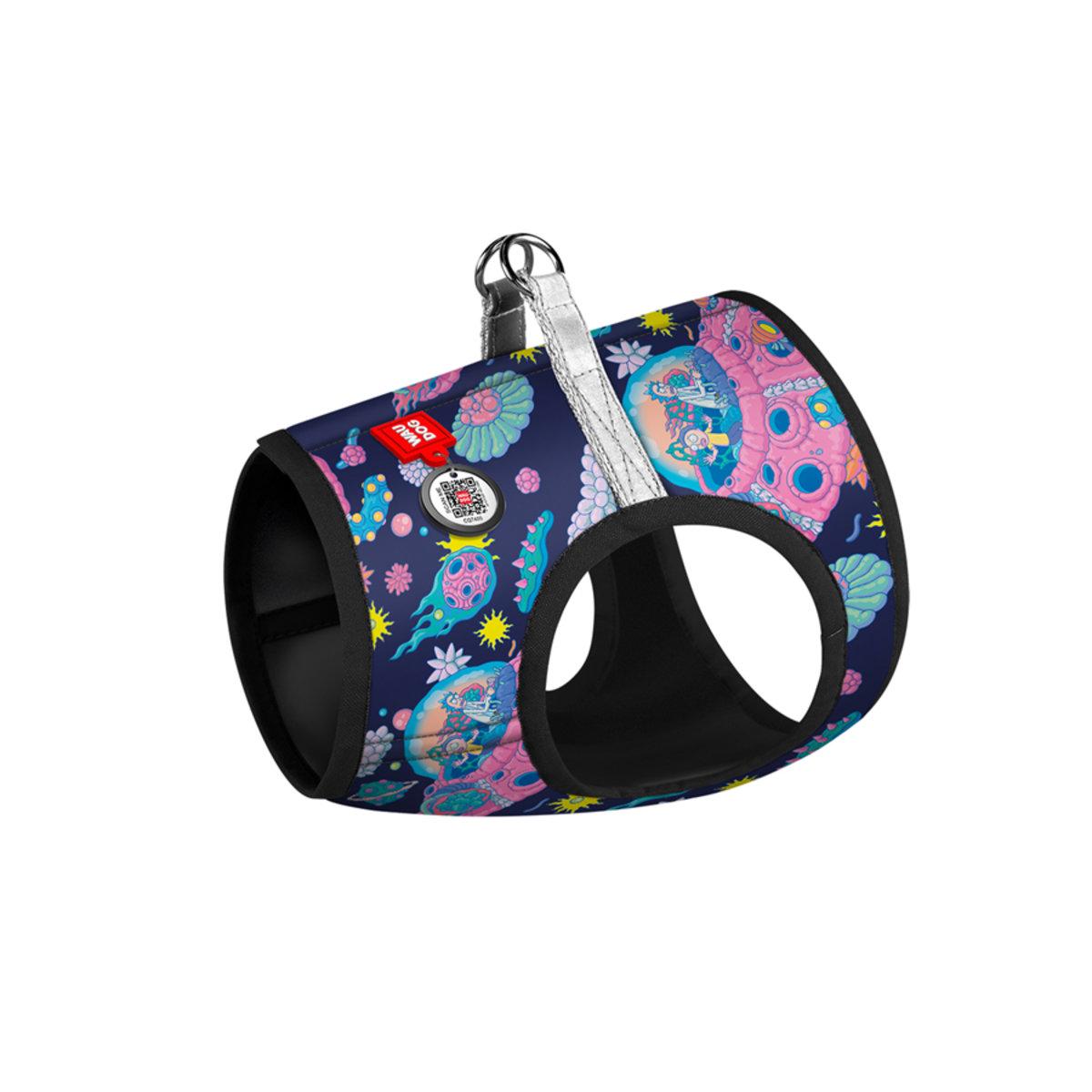 Шлея для собак WAUDOG Clothes Рік та Морті 1 м'яка ХS4 32-35/22-24 cм