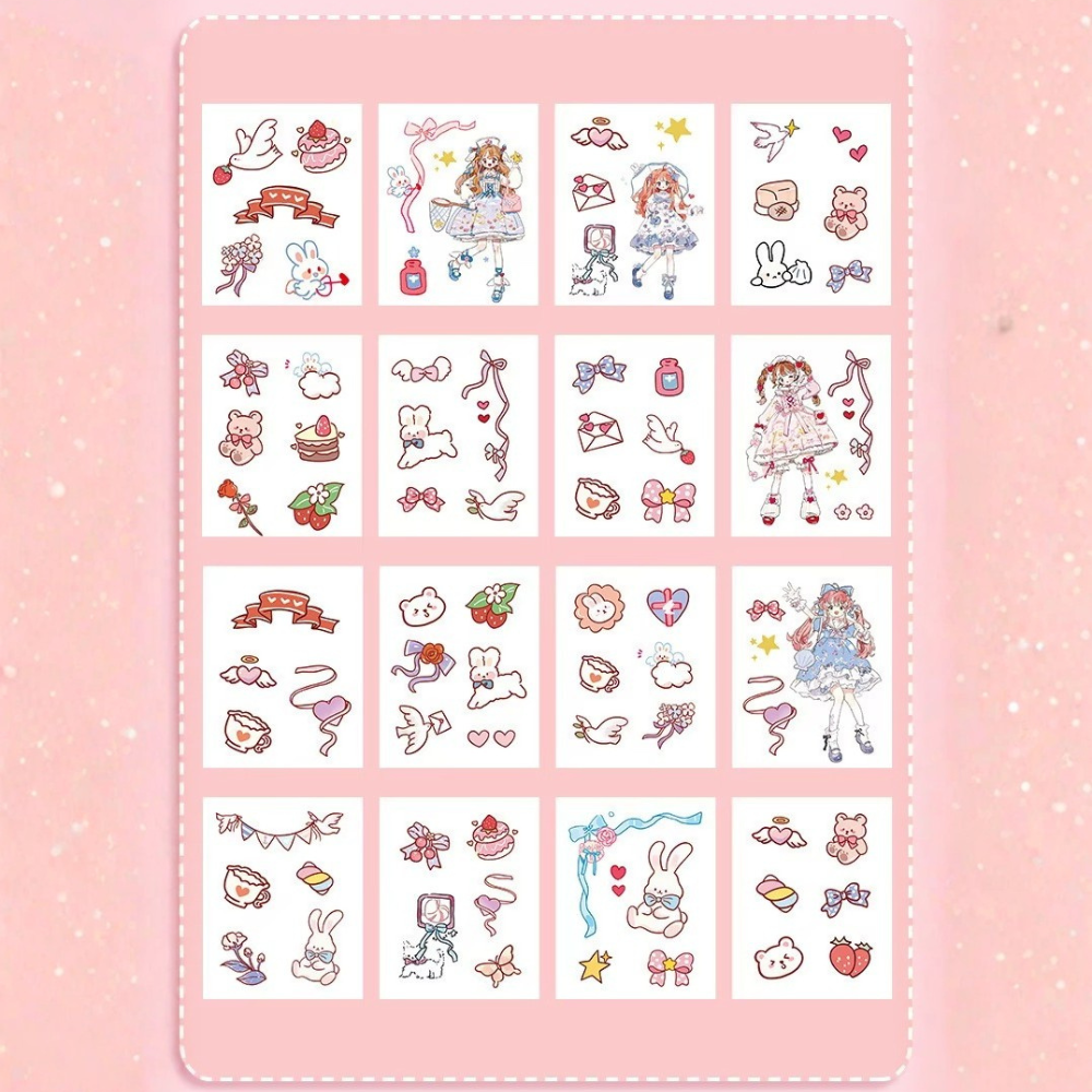 Набір блокнот з канцелярським приладдям дитячий в подарунковій упаковці для дівчаток 390х240 см Фіолетовий - фото 6