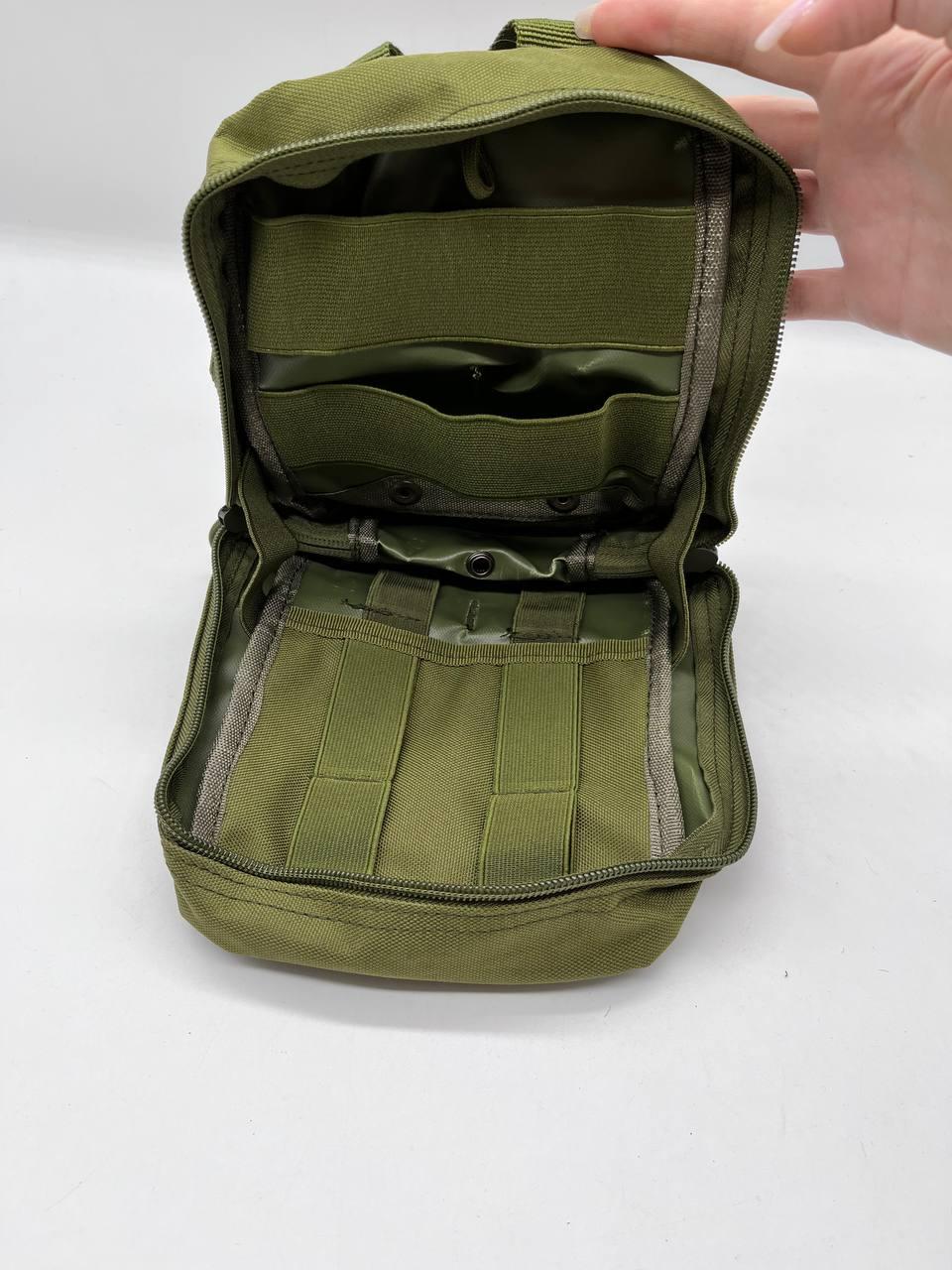 Подсумок аптечка MOLLE Оливковый/Зеленый (1666685229) - фото 3 Подсумок аптечка MOLLE Оливковый/Зеленый (1666685229) - фото 3