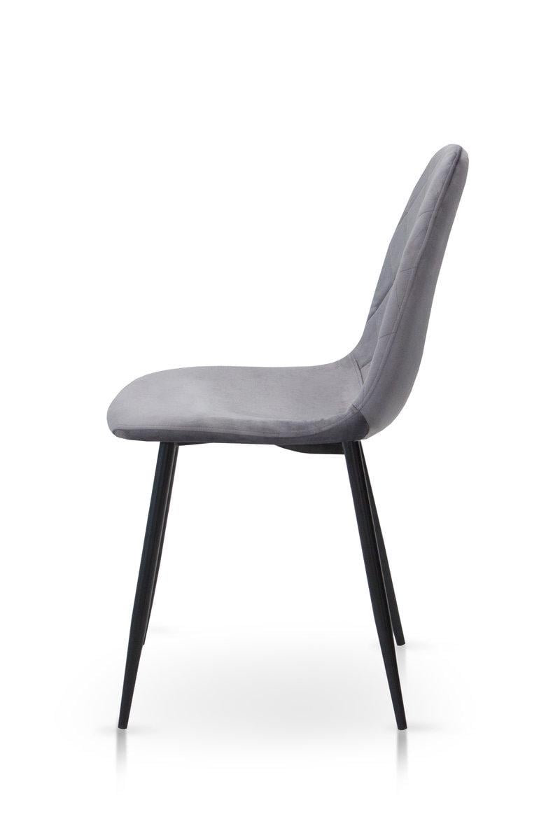 Стілець кухонний Ембер-L Мікс Меблі Чорний/Велюр/Темно-сірий - фото 3 Стілець кухонний Ембер-L Мікс Меблі Чорний/Велюр/Темно-сірий - фото 3