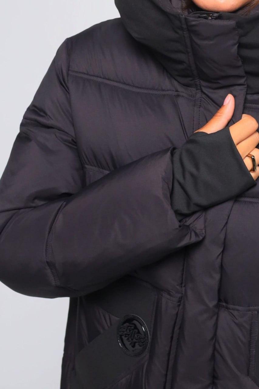 Куртка-пуховик жіноча M Чорний (23352/M) - фото 5 Куртка-пуховик жіноча M Чорний (23352/M) - фото 5
