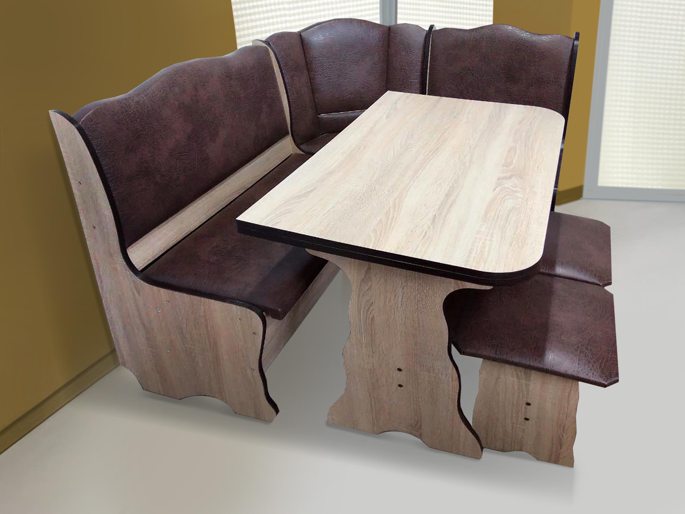 Кухонный уголок Comfort Line Гармония ДСП Сонома/Шоколад