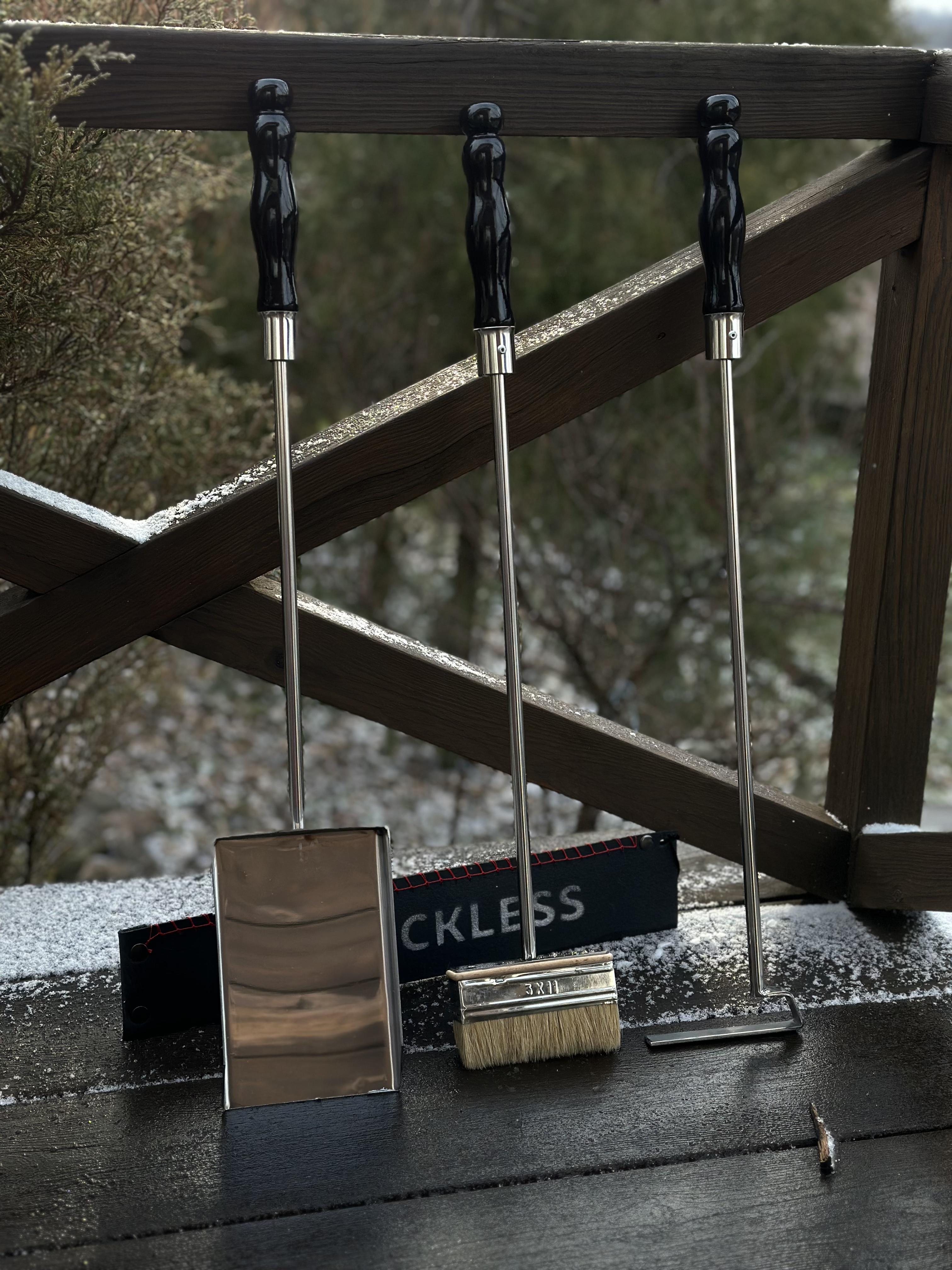 Набір для мангалу/каміна Reckless Vavilon із дерев'яною ручкою 620 мм - фото 2 Набір для мангалу/каміна Reckless Vavilon із дерев'яною ручкою 620 мм - фото 2