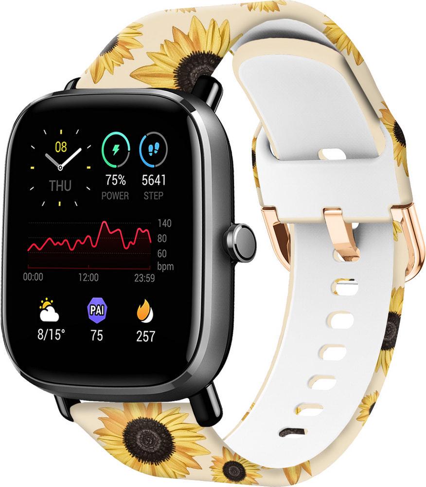Ремінець силіконовий Colorful для Amazfit GTS 2 mini Sunflower Powder (37725) Ремінець силіконовий Colorful для Amazfit GTS 2 mini Sunflower Powder (37725)