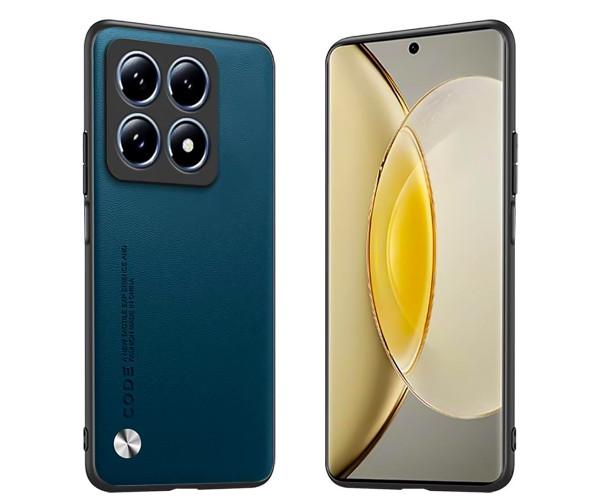 Шкіряний чохол - накладка CODE Tactile Experience для Xiaomi 14T Pro Зелений