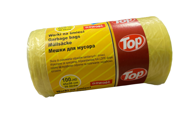 Мешки для мусора Top Pack Mix 20 л 100 шт. 45x50 мм Желтый (5-010505)