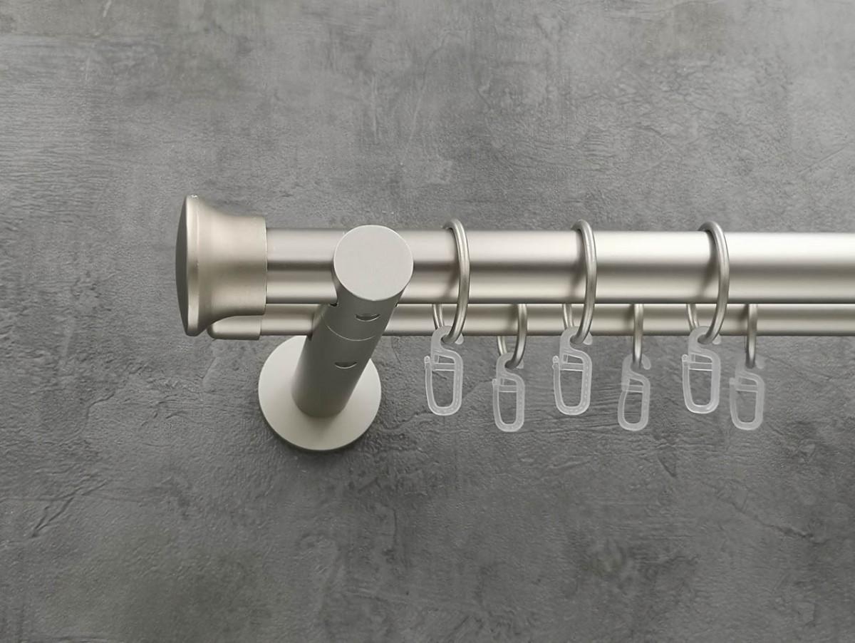 Карниз Quadrum Дуо гладкая штанга двойной универсальный 25/19 мм 160 см Сатин (272288641)