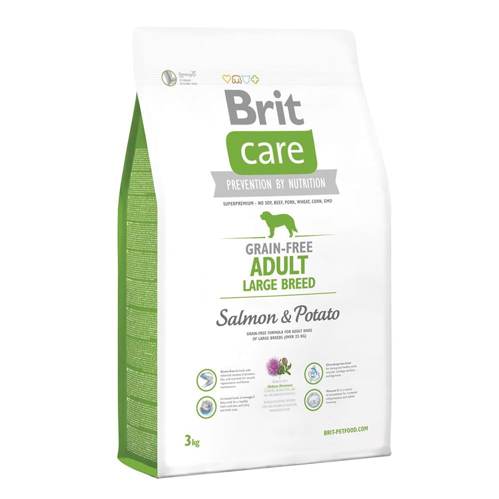 Сухой корм для собак Brit Care GF Large Breed Salmon & Potato 3 кг