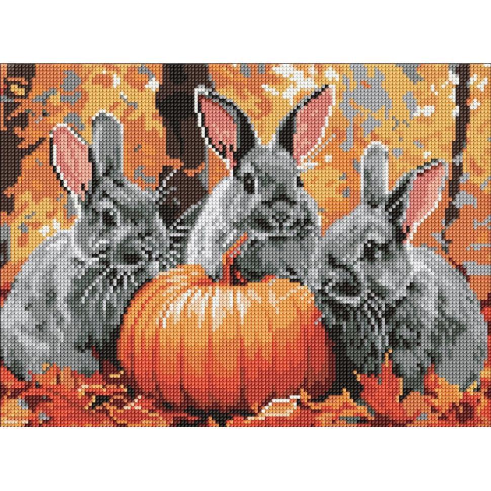 Алмазная мозаика Ideyka Кролики приключения 30x40 см (AMO8079)
