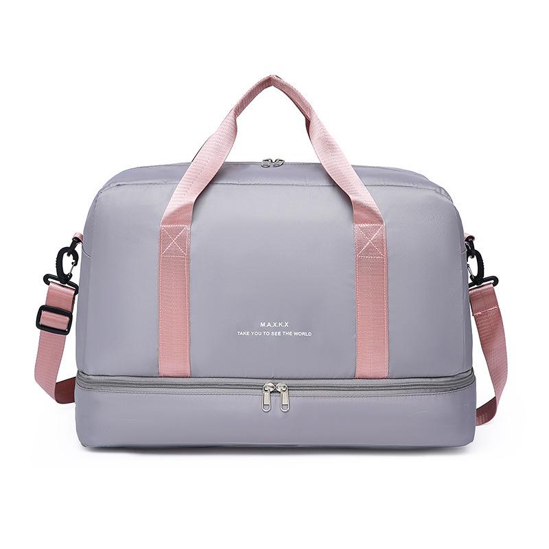 Дорожня сумка жіноча NANCY нейлонова Grey (id_835)