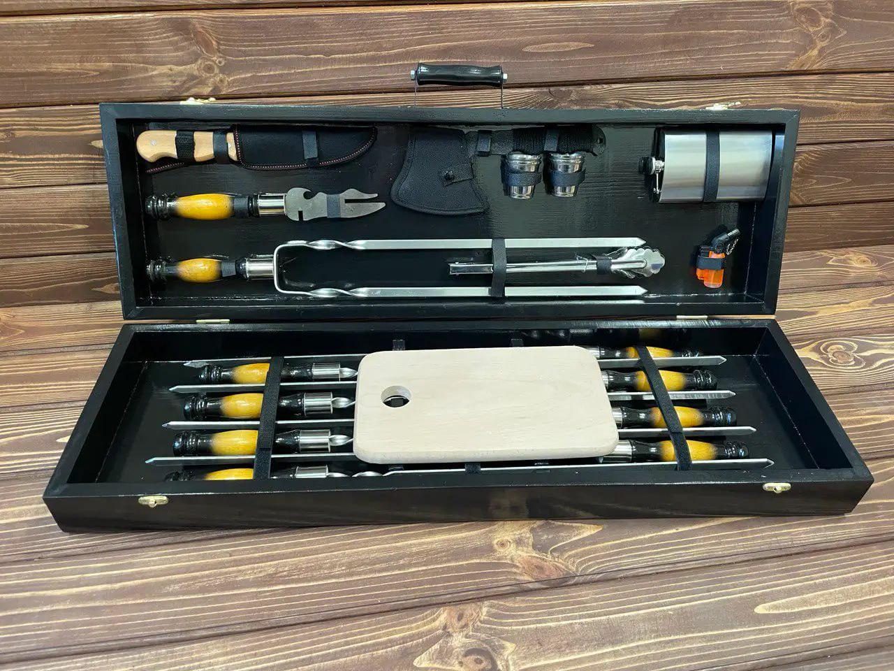 Набор шампуров Кумчик 2 в кейсе (10640739)