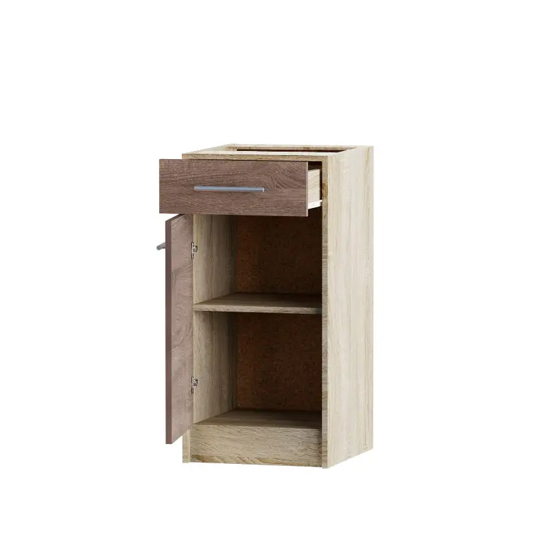 Модуль кухонный Эверест Эко 400 нижний с ящиком без столешницы 40х46х82 см Дуб сонома/Трюфель (24503725)