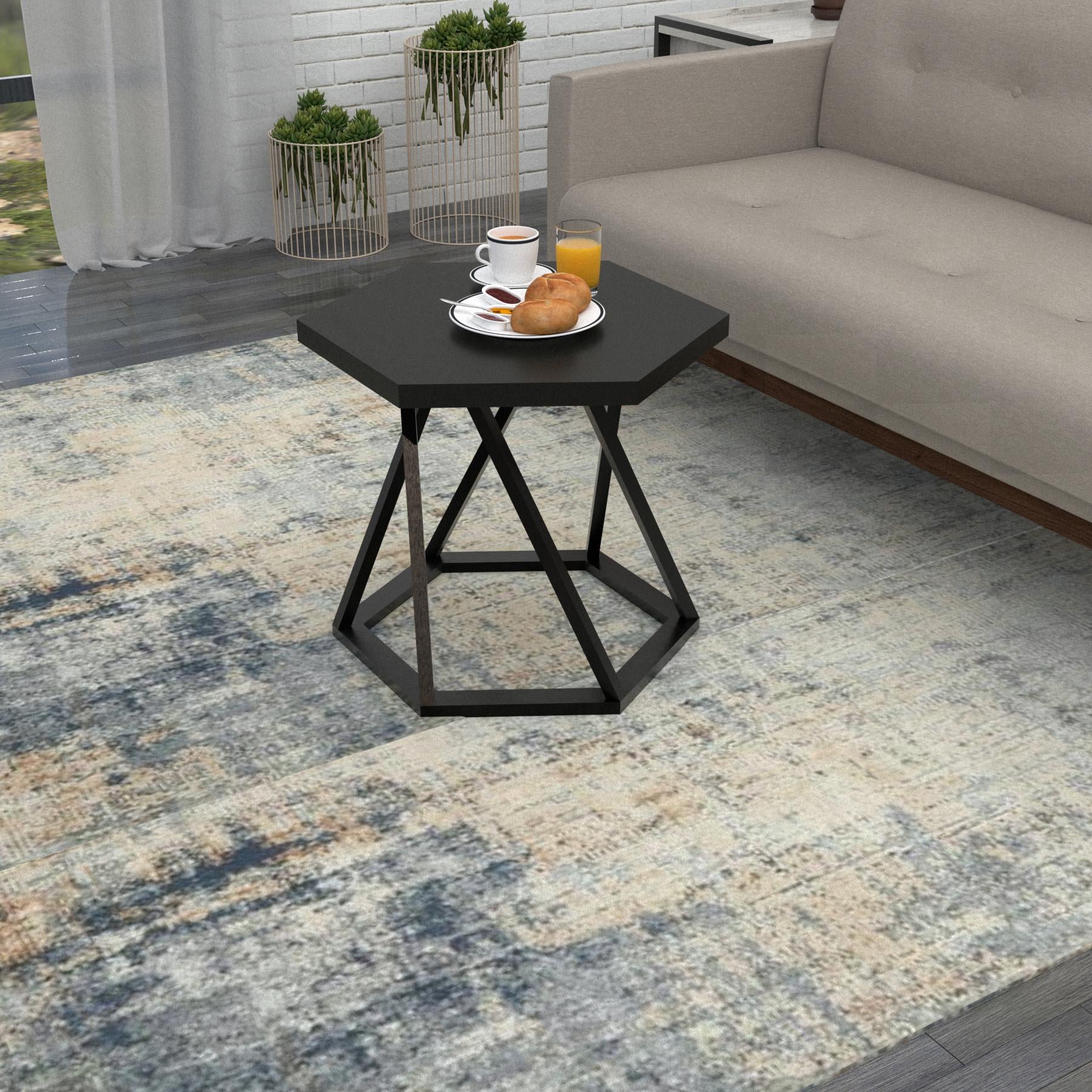 Журнальный столик EcoLoft Aurelia DSP-1158 в стиле черный лофт (24365683)