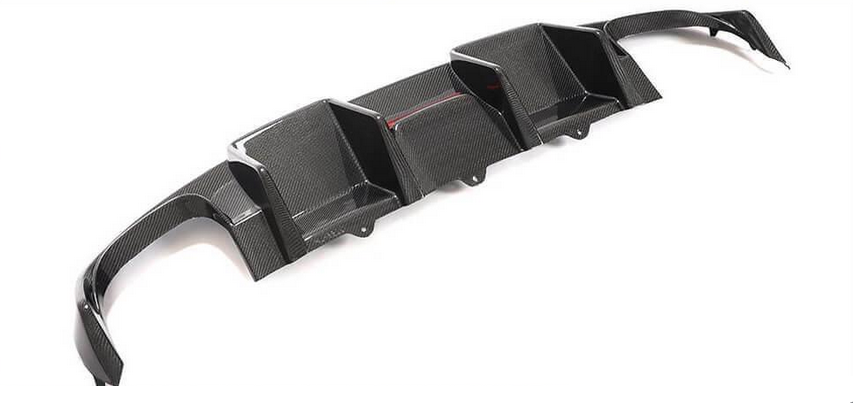 Диффузор заднего бампера DDCarbon V1 для S4 2009-2012 DDCarbon для Audi A4 B8 2007-2015 гг. натуральный карбон (133043)