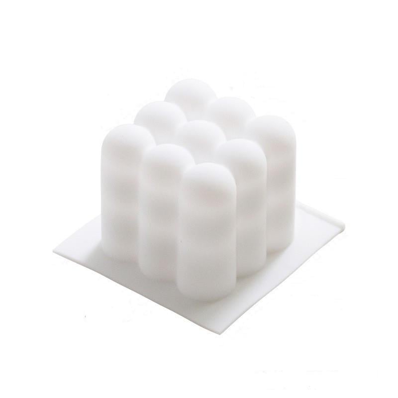 Форма для свечи силиконовая 6x6 см Белый (107236) Форма для свечи силиконовая 6x6 см Белый (107236)