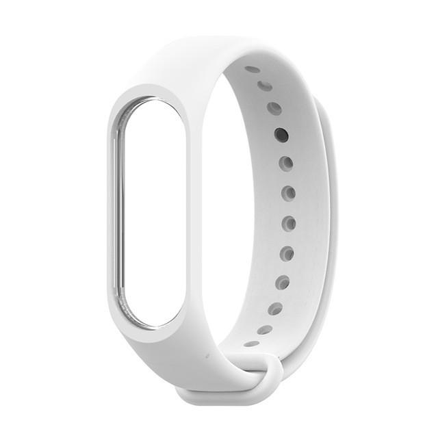Ремешок силиконовый для Xiaomi Mi Band 3/4 White (00000025252_1)