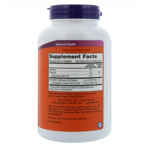 CLA для снижения веса NOW Foods CLA 800 мг 90 Softgels (NF1727) - фото 2