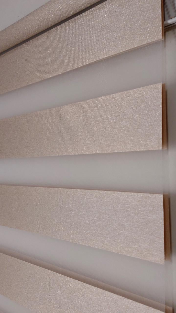 Рулонная штора день-ночь Miranda BН DN-2004 145х160 см Бежевый (BН DN-2004-45)