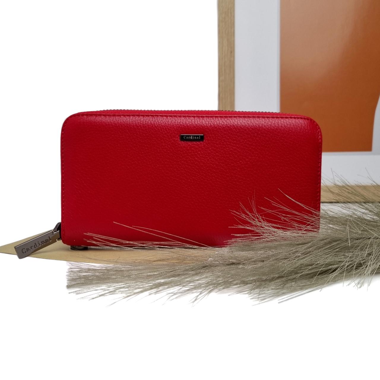 Гаманець жіночий Cardinal великий натуральна шкіра Червоний (5243-08)