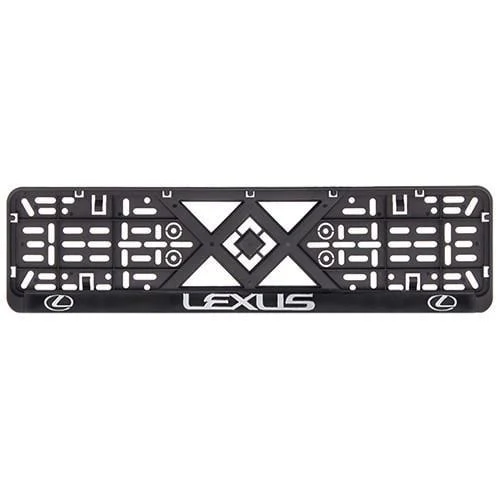 Рамка номера пластик SR с хромированной рельефной надписью LEXUS