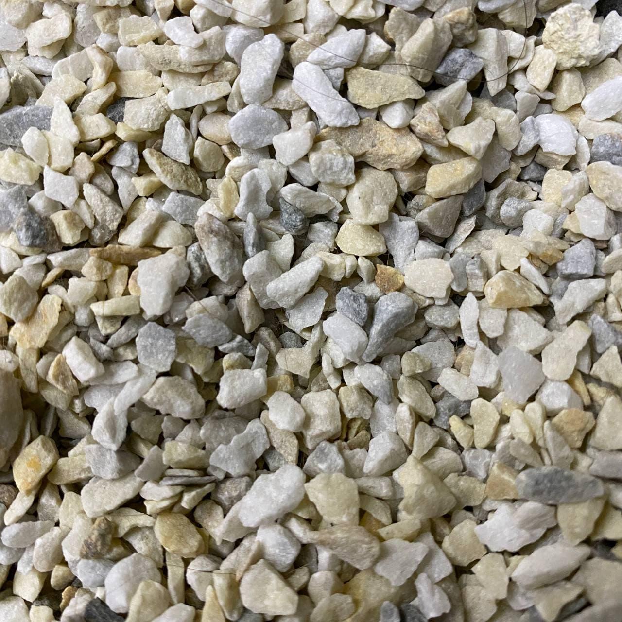Мраморная крошка декоративная 5-10 мм 1 кг Крем-серый