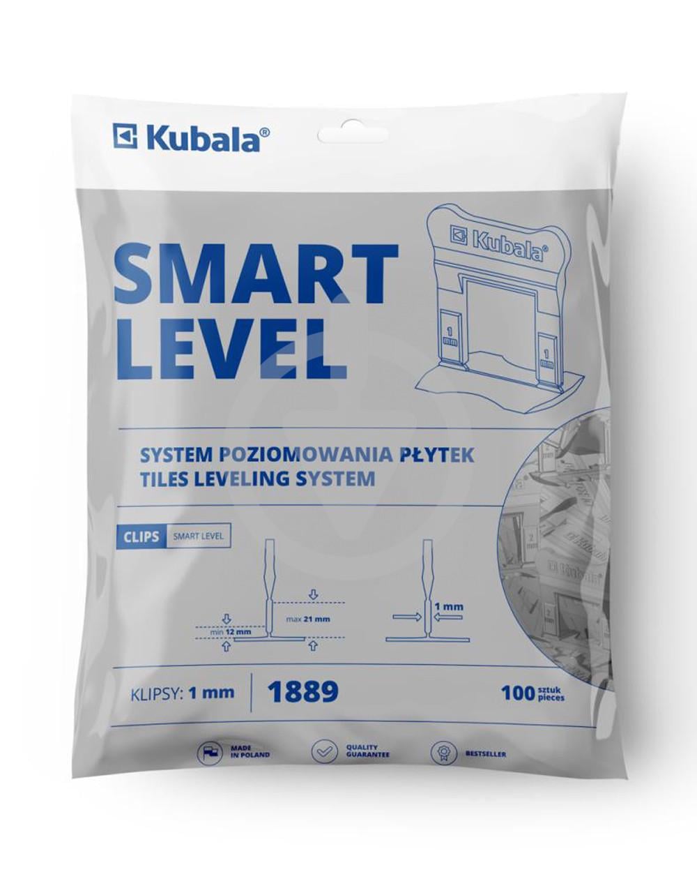 Клипсы для плитки 1889 Smart Lever 100 шт. 1 мм (13472894)