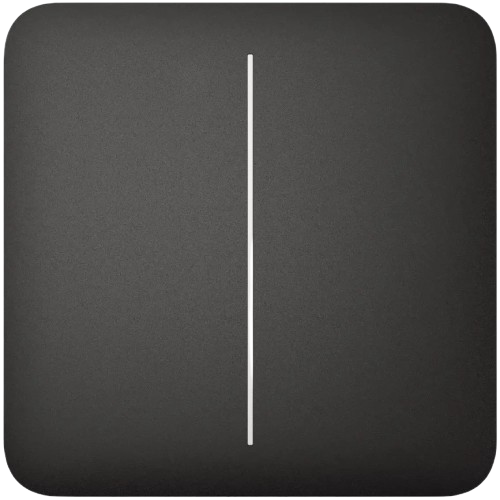 Выключатель 2-клавишный Ajax SoloButton 2-gang сенсорная панель для LightSwitch Черный (30835589)