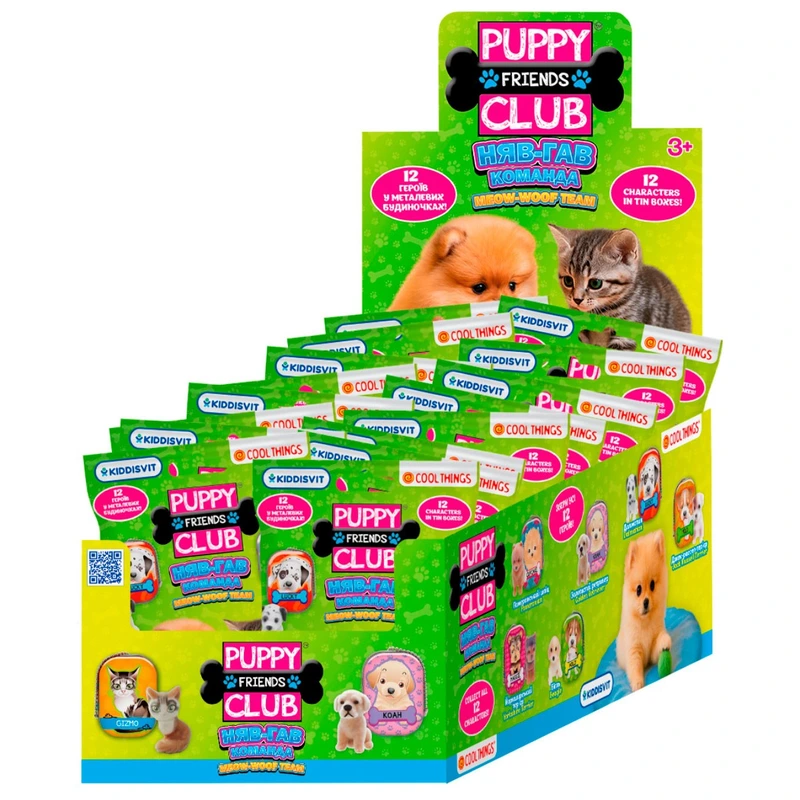 Дисплей фігурок-сюрпризів COOL THINGS серії Puppy Club НЯВ-ГАВ КОМАНДА 24 шт.