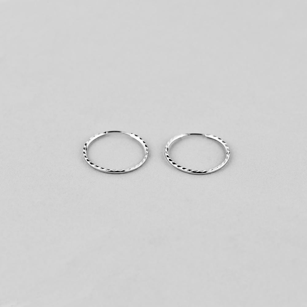 Серебряные серьги Minimal Тонкие Грани (8003)
