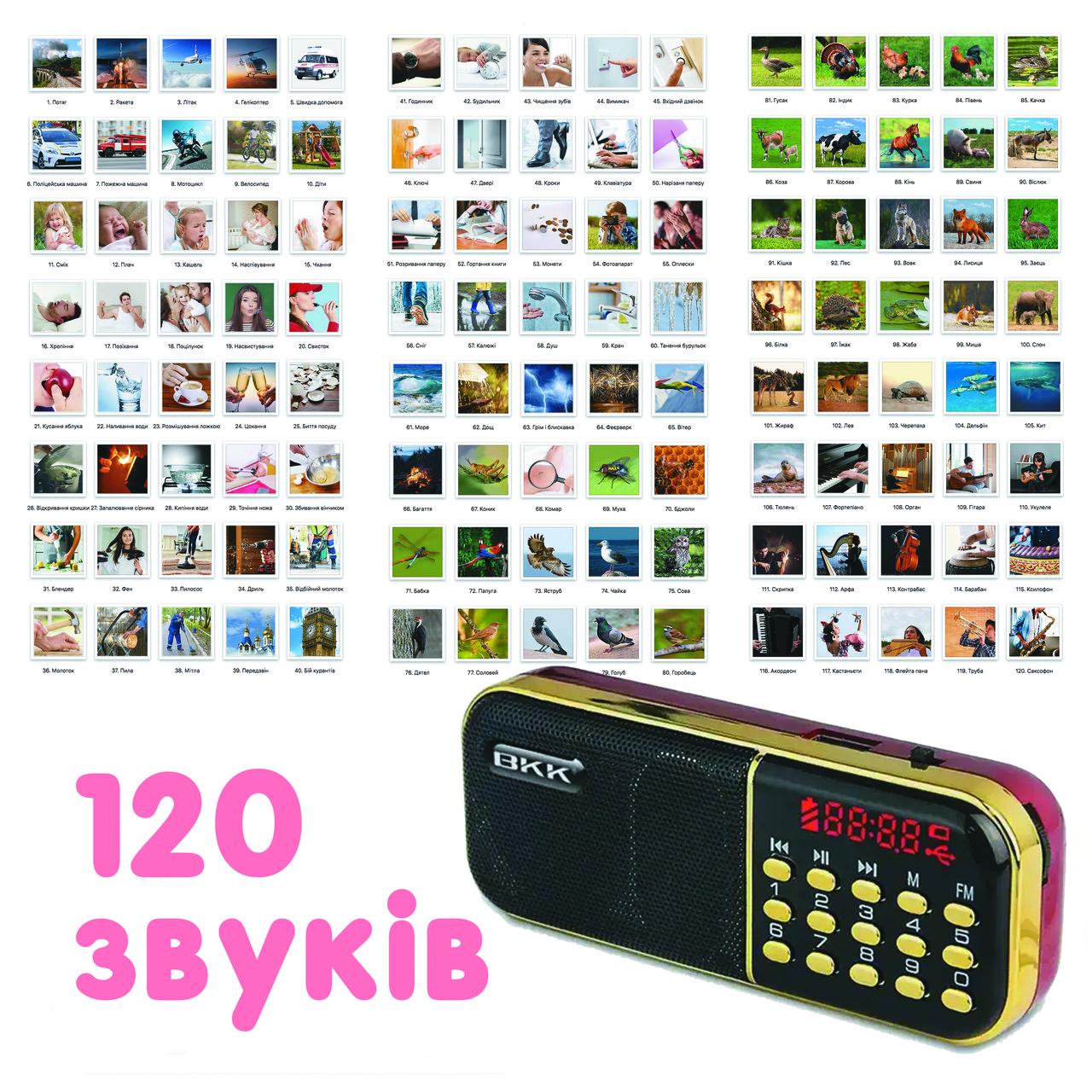 Настільна гра Zoia for Kids Лото звукове 120 звуків (М-003) - фото 4