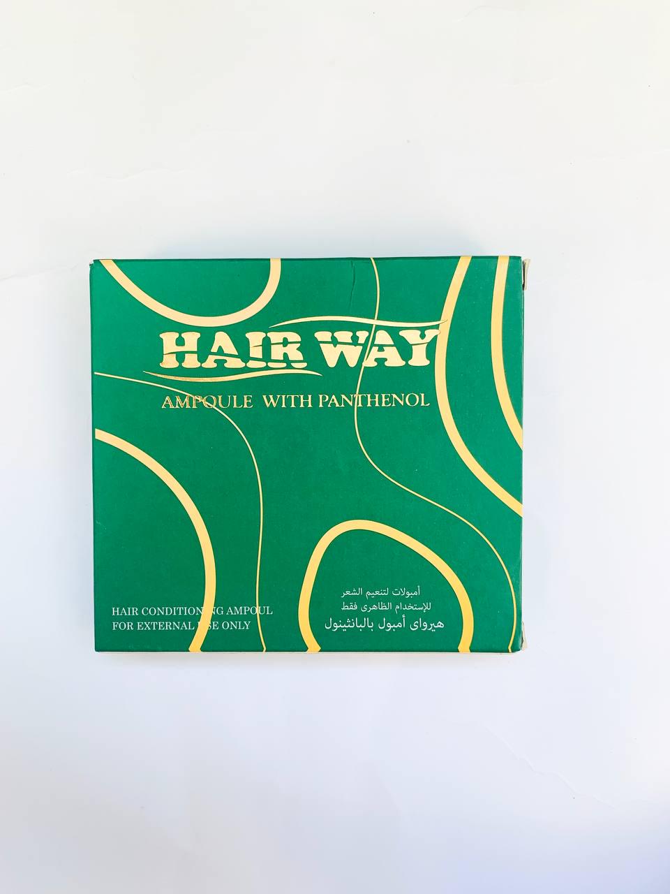 Профессиональные ампулы от выпадения волос c пантенолом Hair Way with panthenol