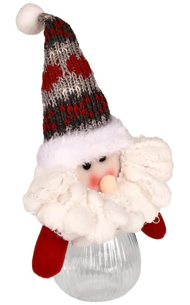 Банка новогодняя для подарков M17314 Santa Snowman 22 см