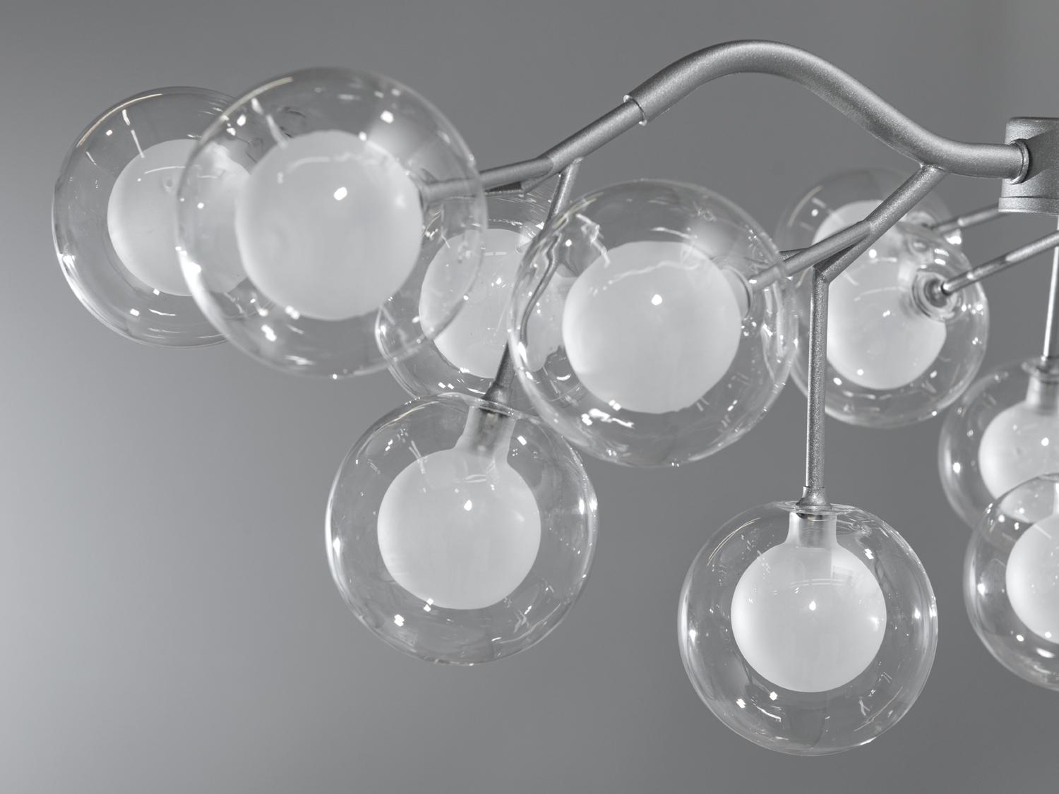 Люстра Светлячок 886-18B SL 18 ламп сатин Хром - фото 4 Люстра Светлячок 886-18B SL 18 ламп сатин Хром - фото 4