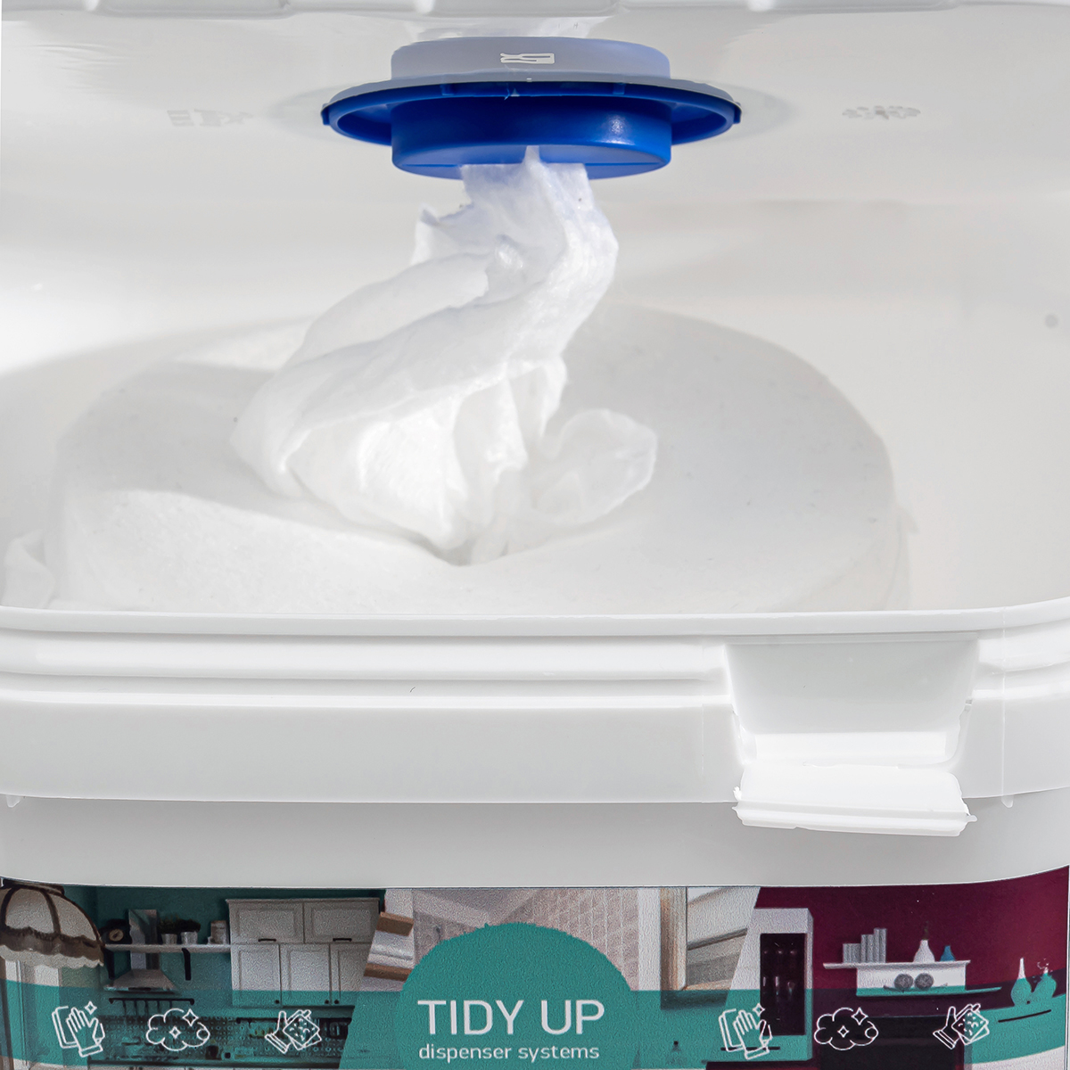 Салфетки влажные Tidy up Dispenser systems для мытья окон 16х18 см 400 шт. - фото 4