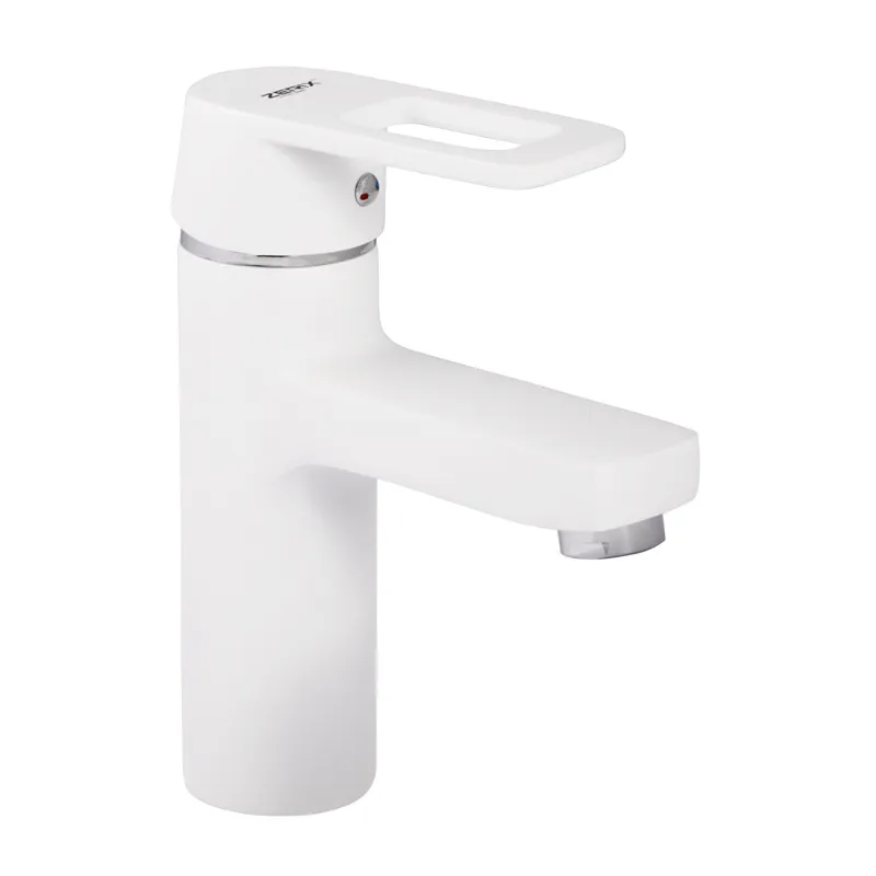 Смеситель для умывальника Zerix Z1030-7 Белый (ZX0357)