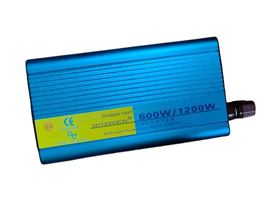 Инвертор IPOWER чистый синус 12-220V 600/1200 Вт (26339578) Инвертор IPOWER чистый синус 12-220V 600/1200 Вт (26339578)