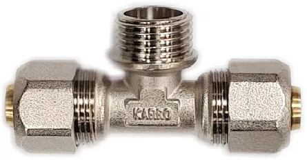 Тройник Karro KR0710 РЗ 16 мм x 1/2" x 16 мм (SQ-1035820)