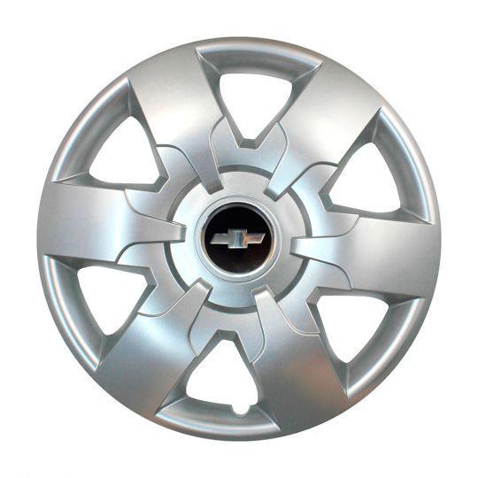 Автомобильные колпаки SKS 413 R16 с логотипом Chevrolet 4 шт. Серебристый