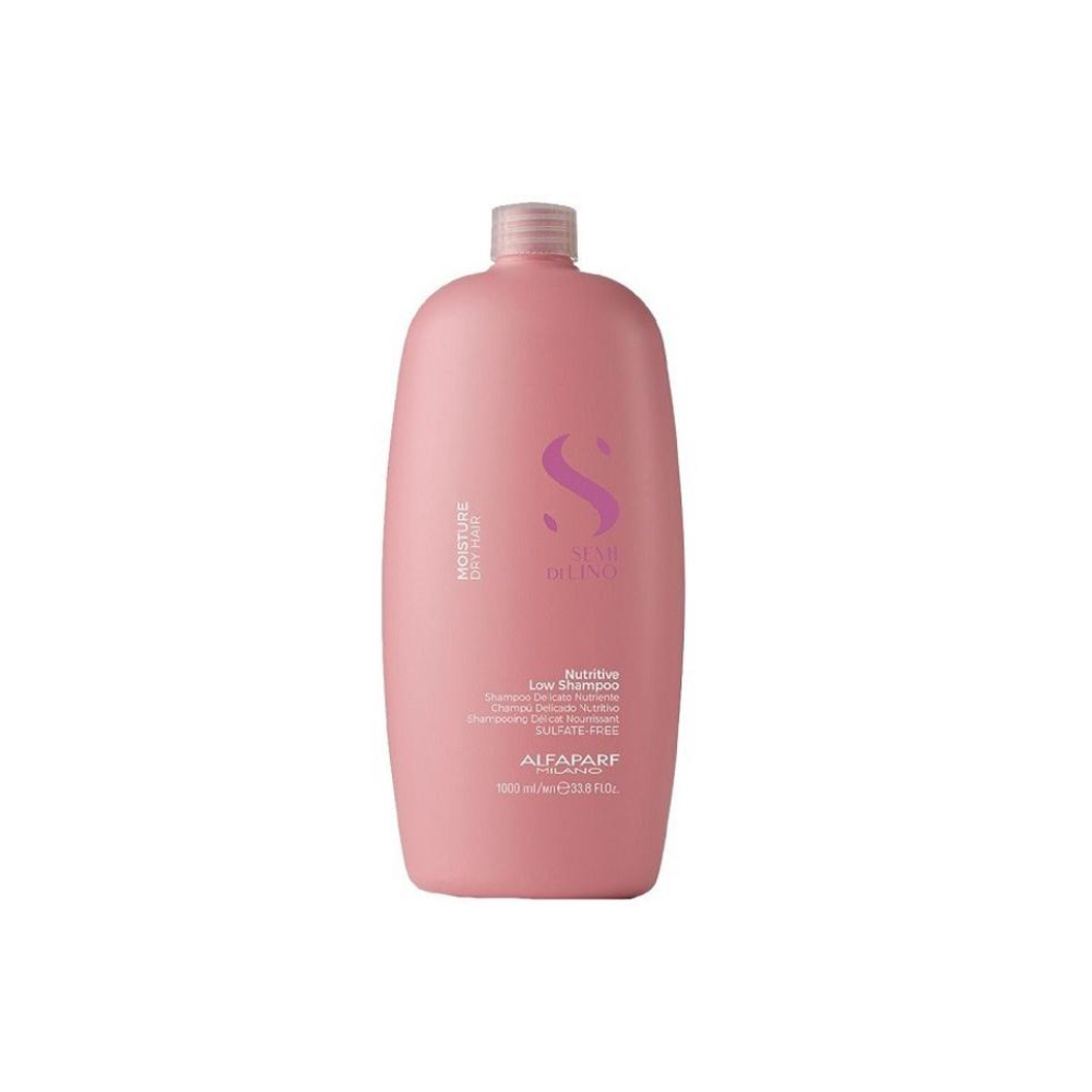 Шампунь для зволоження сухого волосся Alfaparf Semi Di Lino Moisture Nutritive Low Shampoo 1000 мл