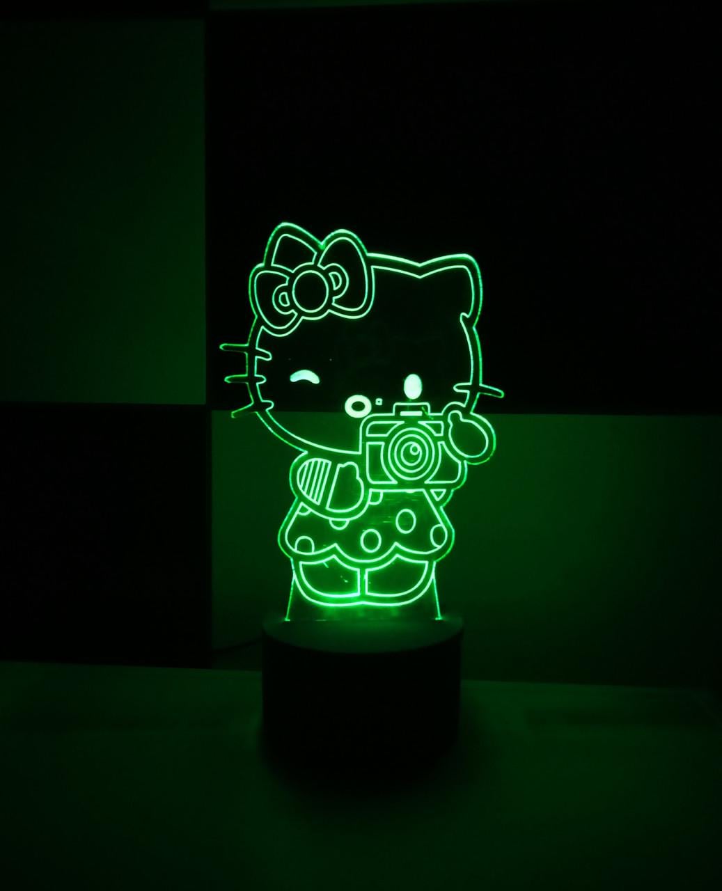 3D-ночник Hello Kitty несколько подсветок/bluetooth (1556418633)