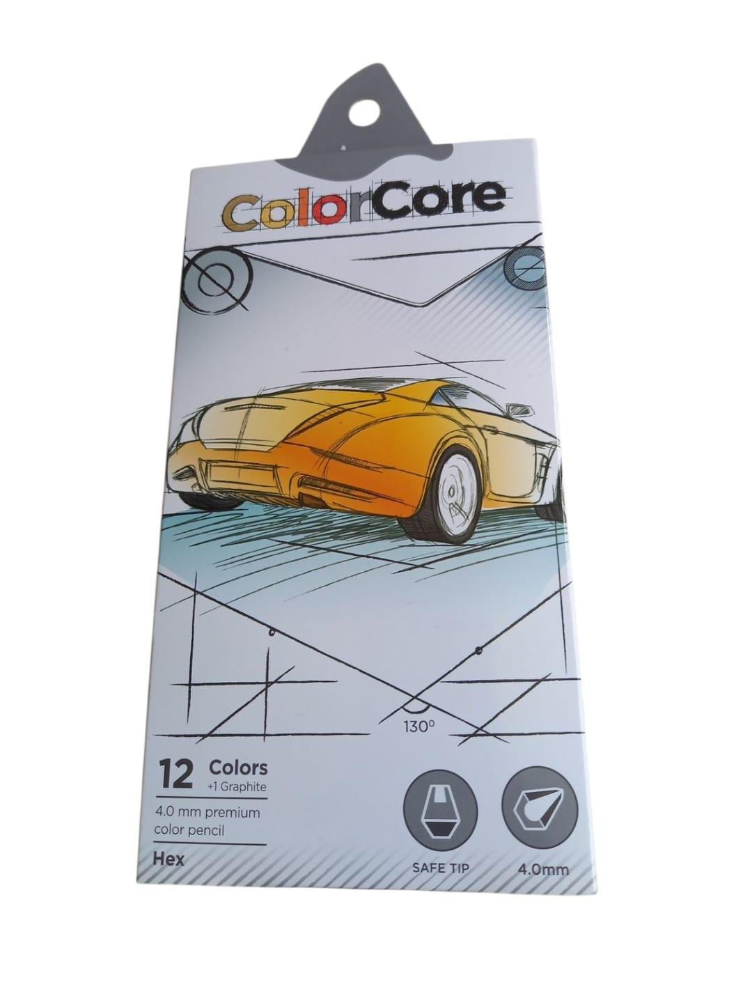 Карандаши цветные Marco Color Core 12 цветов и 1 графитовый шестигранный (3100-12СВ)