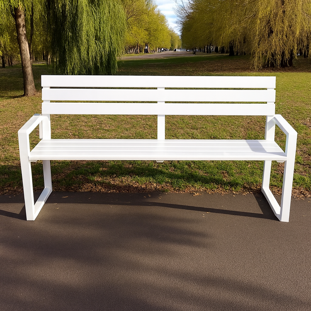 Лавка садова ТОБІ ШО модерн люкс ПВХ 1614х838х545 мм Білий - фото 4 Лавка садова ТОБІ ШО модерн люкс ПВХ 1614х838х545 мм Білий - фото 4