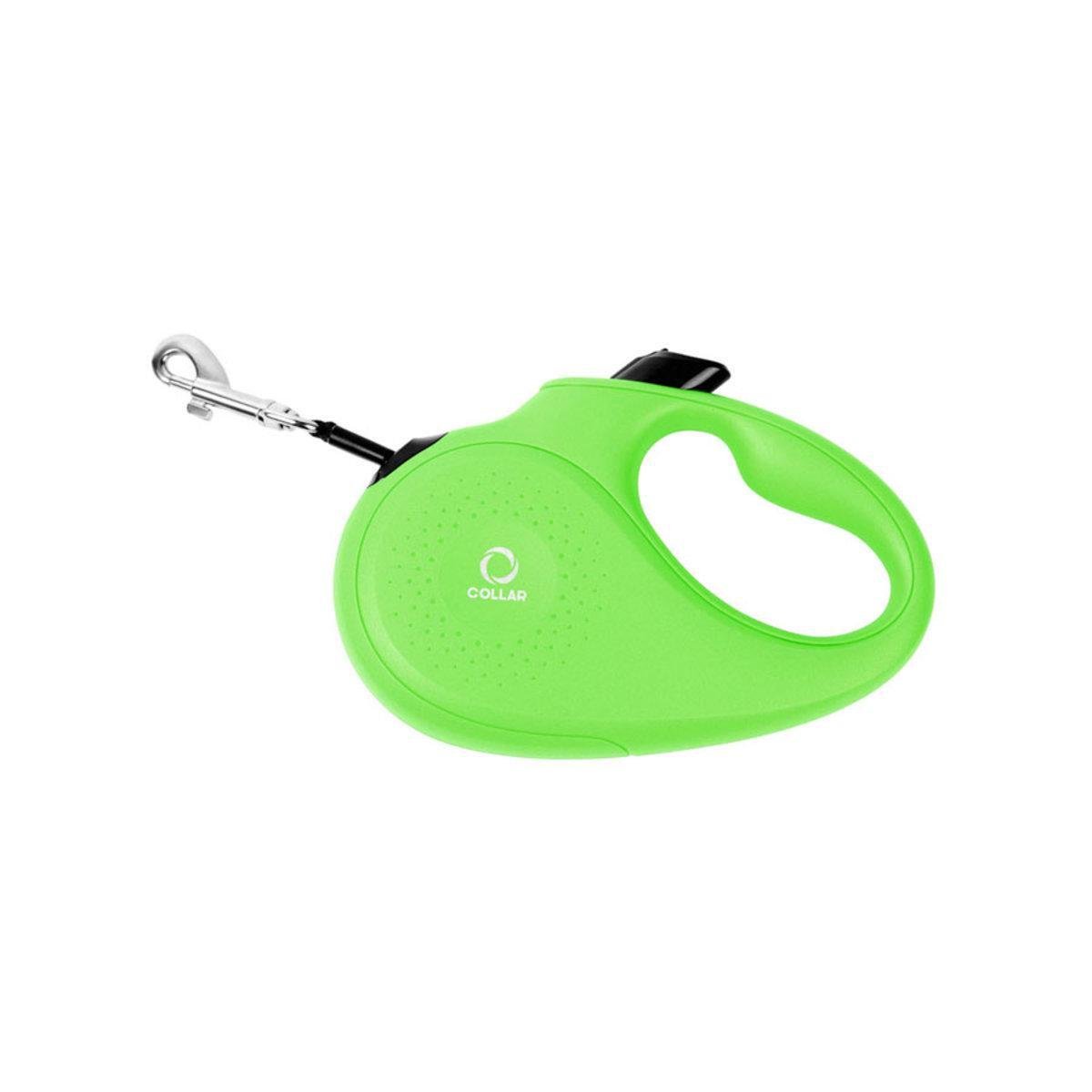 Поводок-рулетка CoLLaR для собак со светоотражающей лентой M 25 кг 5 м Салатовый (81255 Col)