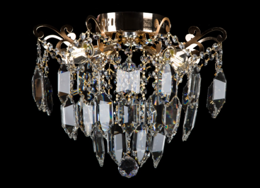 Хрустальная люстра L1833/4/4 LED FG Белый/Золото (AN000225)