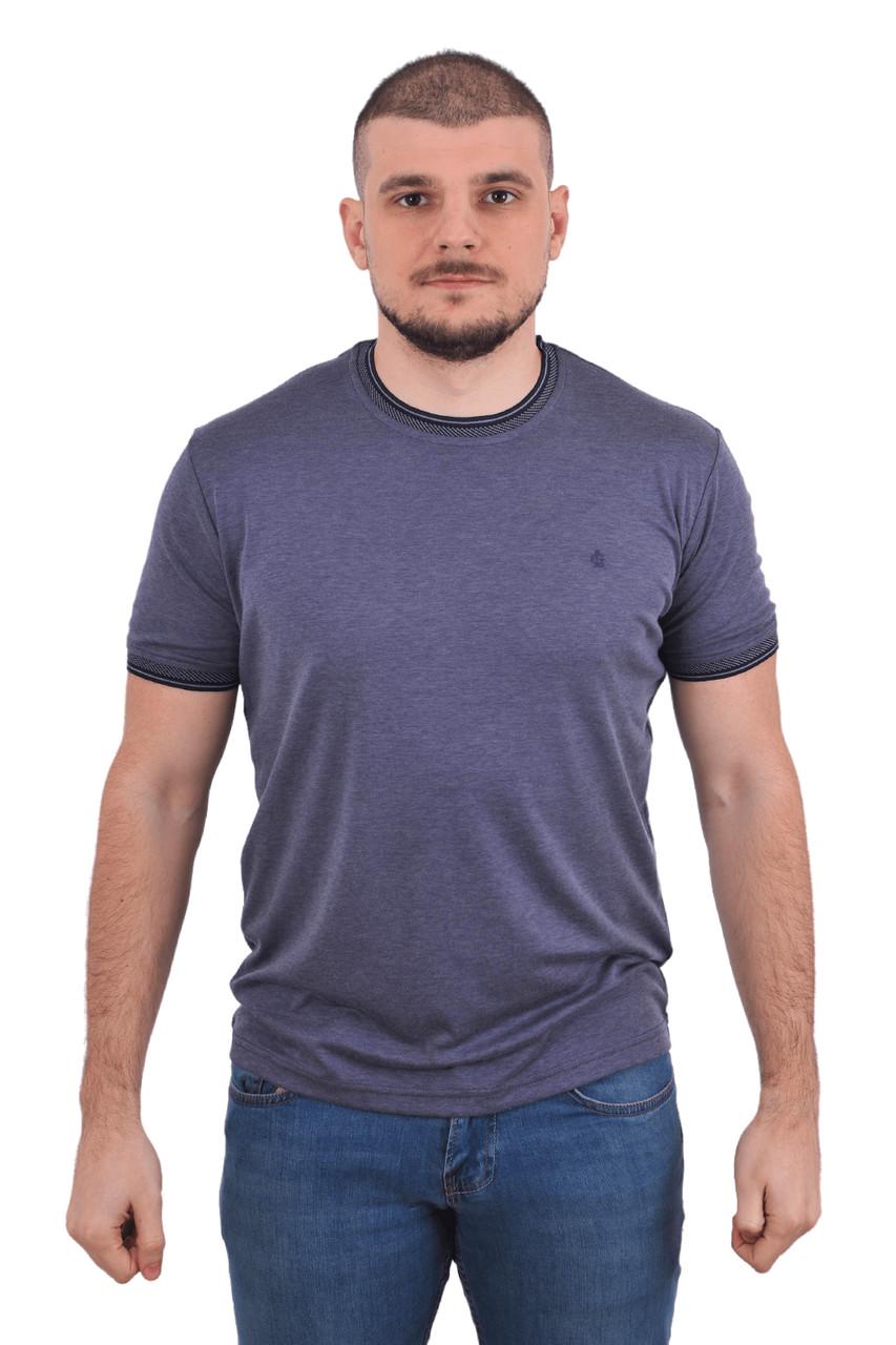 Футболка чоловіча Le Gutti 23-1533-49 M Темно-синій - фото 2 Футболка чоловіча Le Gutti 23-1533-49 M Темно-синій - фото 2
