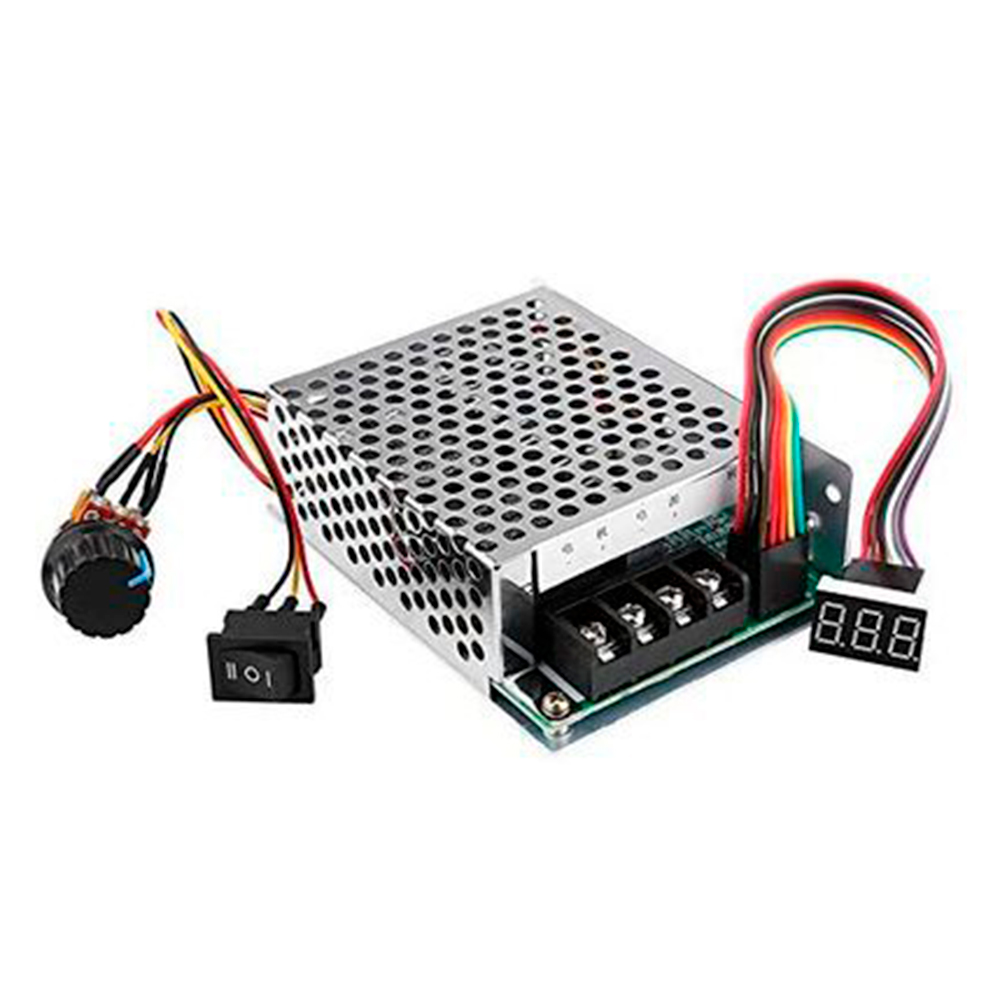 Блок живлення перфорований для двигуна постійного струму VOLTRONIC DC 10-55V AC регульований для електроніки 12V 100A (32648)